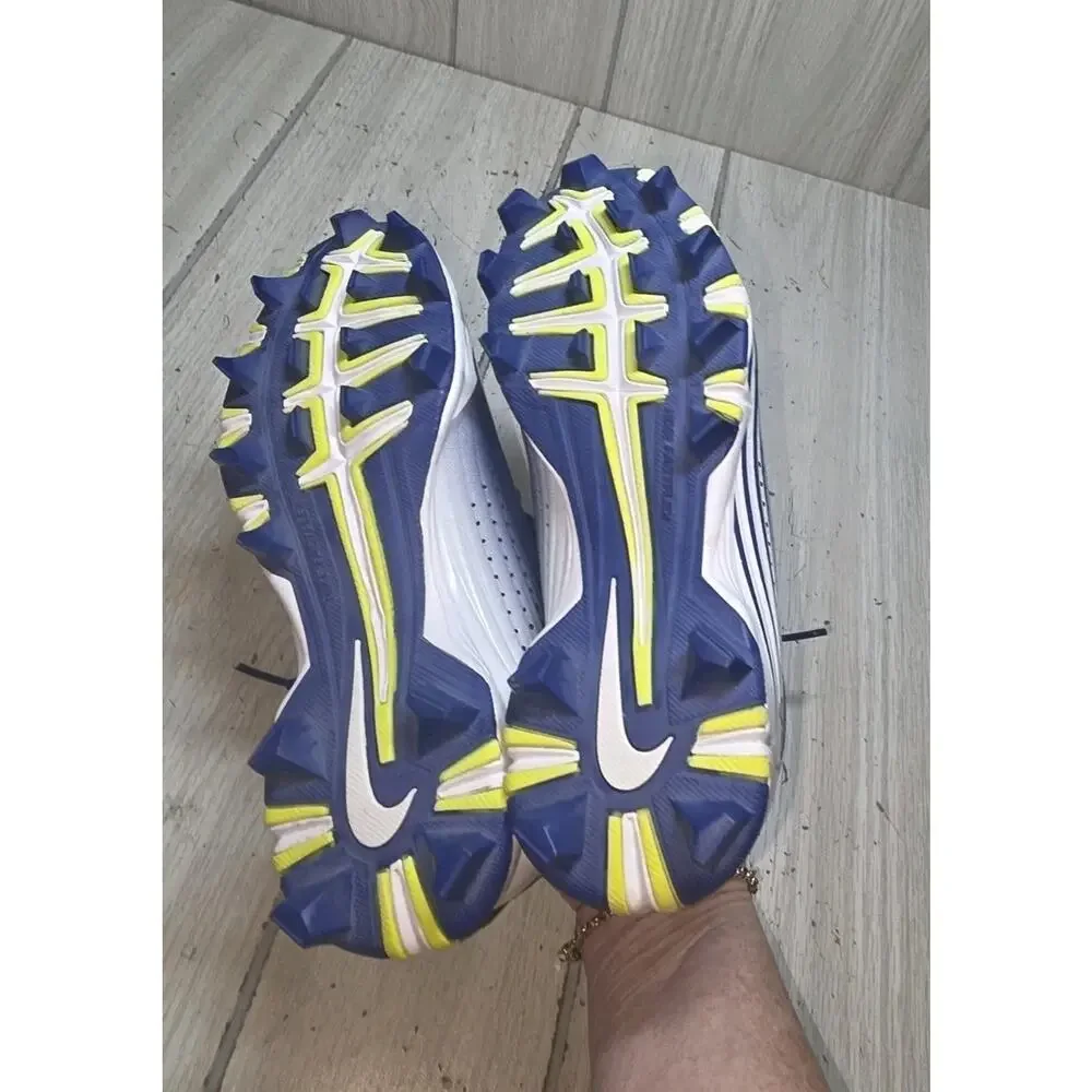 Nike Vapor Keystone 2 Cleats Blue White Baseball Shoes Size 2 Youth Athletic New